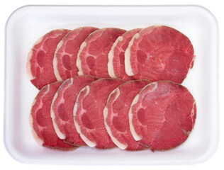 Fresh Raw Sliced Wild Boar Neck Meat