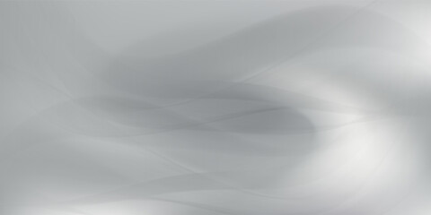 Silver foil background with metal mirror texture. Chrome gradient surface with light gloss simple abstract. Vector Illustration