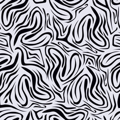 Seamless zebra pattern, animal print.	
