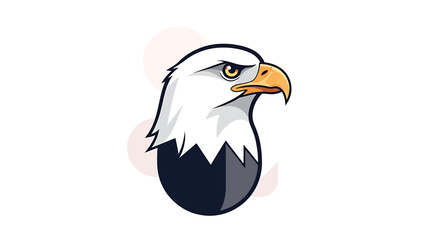 Clean eagle head illustration, symbolizing strength, vision, and leadership, ideal for branding, sports, or designs requiring a majestic, determined animal emblem reflecting agile precision