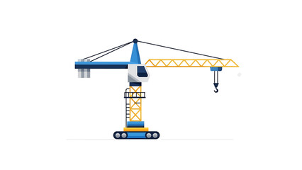 Construction crane industrial heavy machinery for building sites and infrastructure development