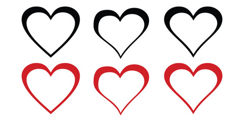collection of heart and love symbols