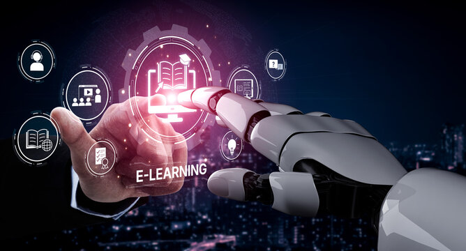 AI transforms online education with smart learning platforms, flexible access, and virtual tools to improve digital learning experiences. Artificial intelligence spline - Powered by Adobe