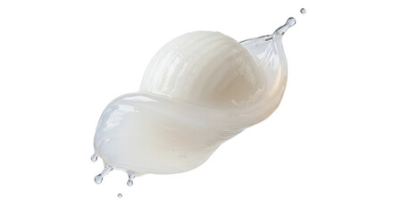 Coconut water bursts into a splash, encapsulating the nutritious tropical delicacy in a refreshing display of purity and hydration