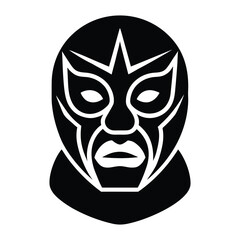 Mexican Luchador Mask Silhouette