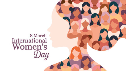 International Women's Day Vector Illustration - Empowering Women Celebration Graphic