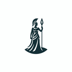 Athena Goddess of War Logo