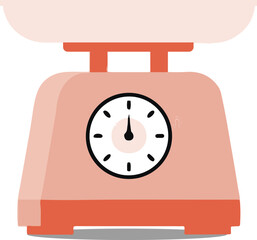 Precise Balance: A close-up view of an elegant kitchen scale, ready to precisely measure ingredients, embodying precision and culinary excellence.