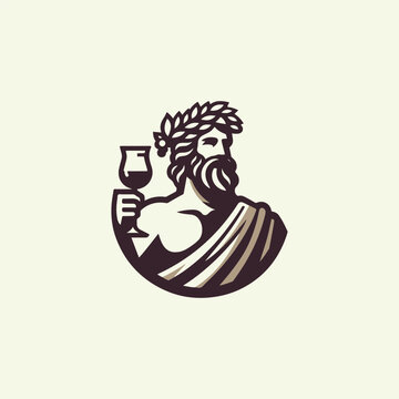 Dionysus God of Wine Logo