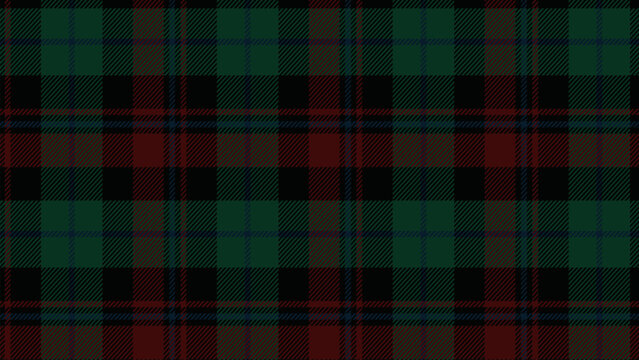 Checkered tartan plaid with twill weave repeat pattern in green black white.Christmas gingham seamless pattern.Geometric graphic vector illustration background design for fabric and print.
