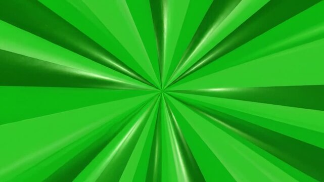 Vibrant green radial burst background with glossy light streaks creating an energetic abstract visual effect