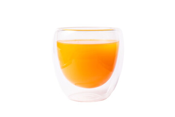 glass of orange juice isolated
