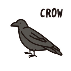 カラスのアイコンイラスト