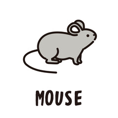 ねずみのアイコンイラスト