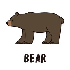 熊のアイコンイラスト