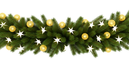 christmas tree branch with christmas balls