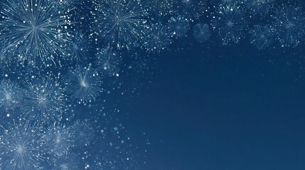 2026 New Year Party Background Banner with Firework on Rustic Dark Blue Night Sky Texture