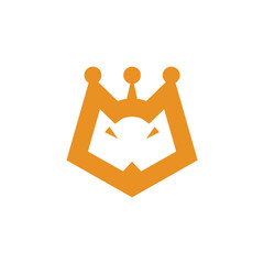 the lion win king logo design business