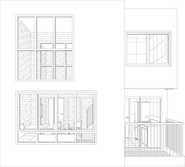 3D illustration of residential project