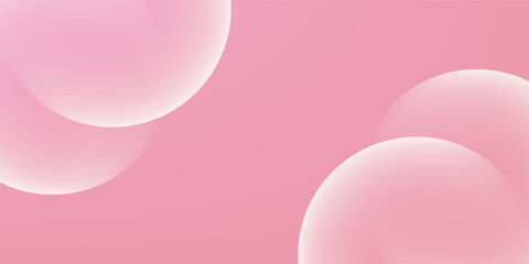 Soft pink background with a smooth texture. The background features overlapping translucent circles, enhancing the pink color. Minimal abstract circles vector gradient background