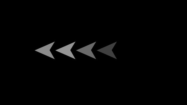 Arrow icon concept animation, arrows sign right to left animation concept, arrow loading icon animation.