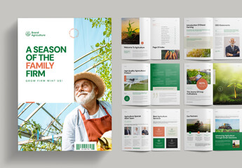 Agriculture Garden Brochure Template