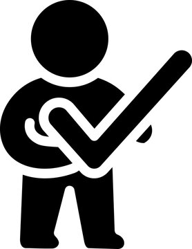 Scrum Master Glyph Icon