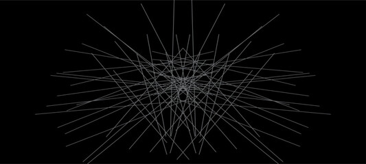 Abstract Random Chaotic Liens. Abstract elegant background black line texture. . Creative and geometric shape with luxury pattern.