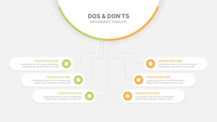 Dos and Don'ts Comparison Infographic Template