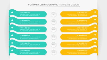 Comparison Infographic Template: Dos and Don'ts Business Data Layout