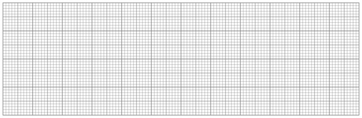 Millimeter graph paper grid. Technical pattern for school, engineering line scale measurement. Lined blank for education. Vector blue plotting graph grid paper on the white background.