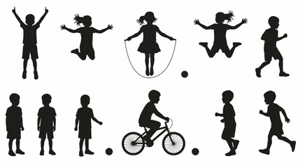 Playing, Jumping, and Biking in a Fun Environment