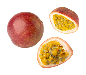 Falling Passion Fruit Cutout, Full Depth Of Field.