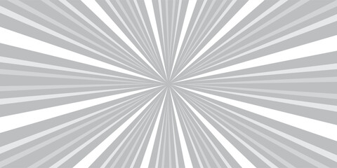 Ray sun light. Sunburst background. Radial circle line. Pattern starburst. Comic beam lines. Sun effect rays. Abstract firework. Concentration stripe. Cartoons lightning style. Vector illustration