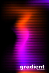 Vibrant Wavy Gradient on Vertical Backdrop. Futuristic Ripple Glass Effect, Abstract Rainbow Pattern Background, Vector Illustration