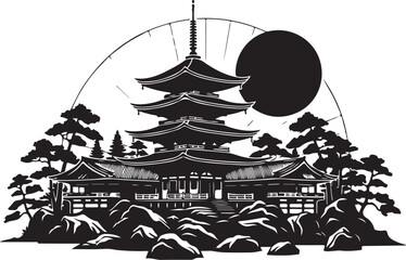 Japanese Pagoda SVG Bundle