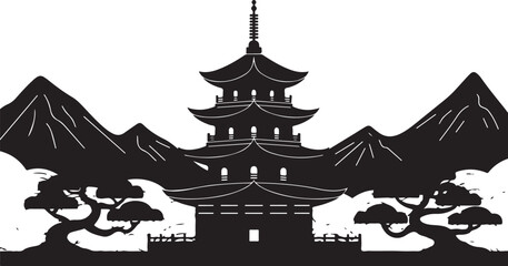 Japanese Pagoda SVG Bundle