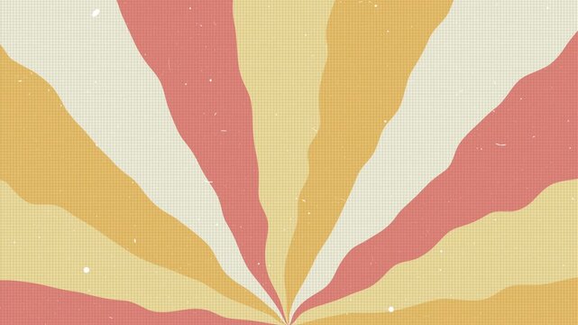 Retro sunburst vintage abstract wavy stripes background pattern