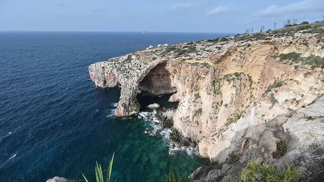 The Blue Grotto is a popular destination for tourists to Malta