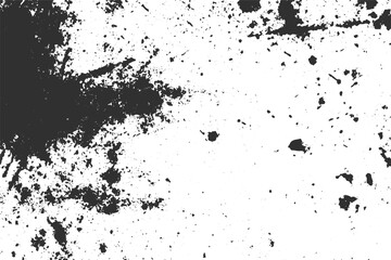 Fototapeta premium grunge ink splatter texture on transparent background