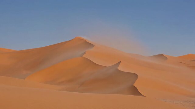 Desert Sand Dunes Wind