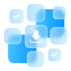 Dashboard App Web Business Chart Diagram Graphic Modern Glassmorphism UI Icon Sign and Symbol Design Illustrator	