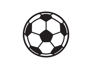 Obraz premium Soccer football flat icon 2D vector line art design for sports apps websites and projects