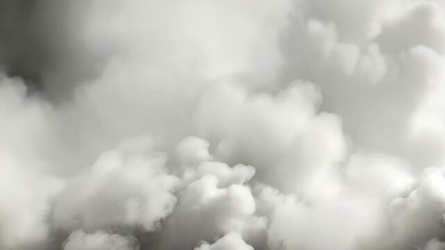 Fluffy clouds and smoke, Cloud Dancer color of the Year demonstration