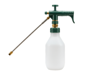 Pump Sprayer with Extended Nozzle on transparent background