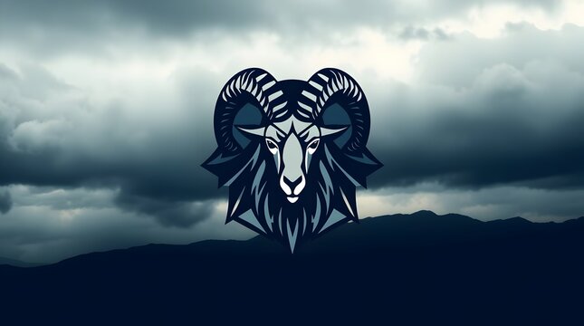 Majestic Markhor wild goat with iconic spiral horns standing in Rocky Mountains, national animal of Pakistan, symbol of wildlife conservation and natural heritage.