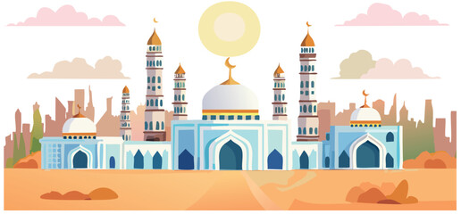 vector illustration of a mosque