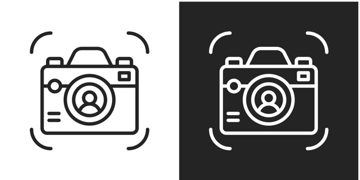 Proctoring Tools Icon In Black And White Line Style