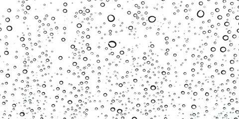 Abstract pattern of clear water drops texture on pristine white