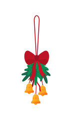 Christmas and New Year ornament designs with transparent background